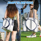 Accessories, Bags - Navy and White Neoprene Crossbody Sling Pickleball Bag Tote -  - Cultured Cloths Apparel