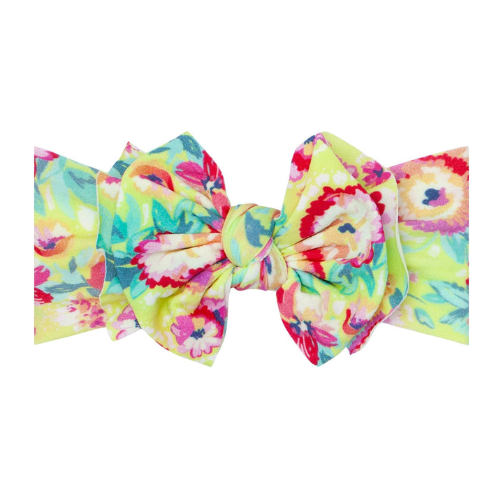 Accessories - Baby Bling® Printed FAB® soft nylon bow headband - - Cultured Cloths Apparel