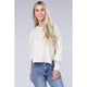 Women's - Brushed Melange Hacci Oversized Sweater - SAND BEIGE - Cultured Cloths Apparel
