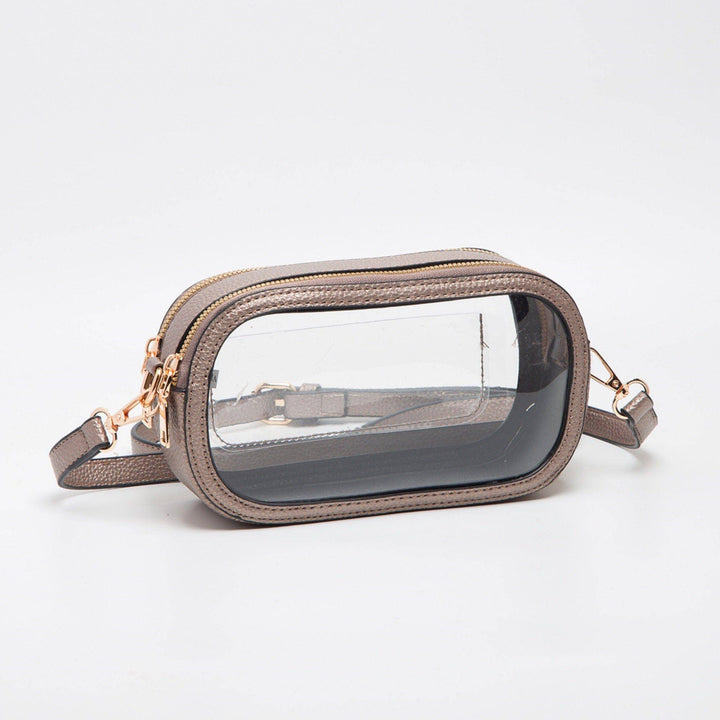 - Double Zipper Oval Clear Gameday/Stadium Bag - - Cultured Cloths Apparel