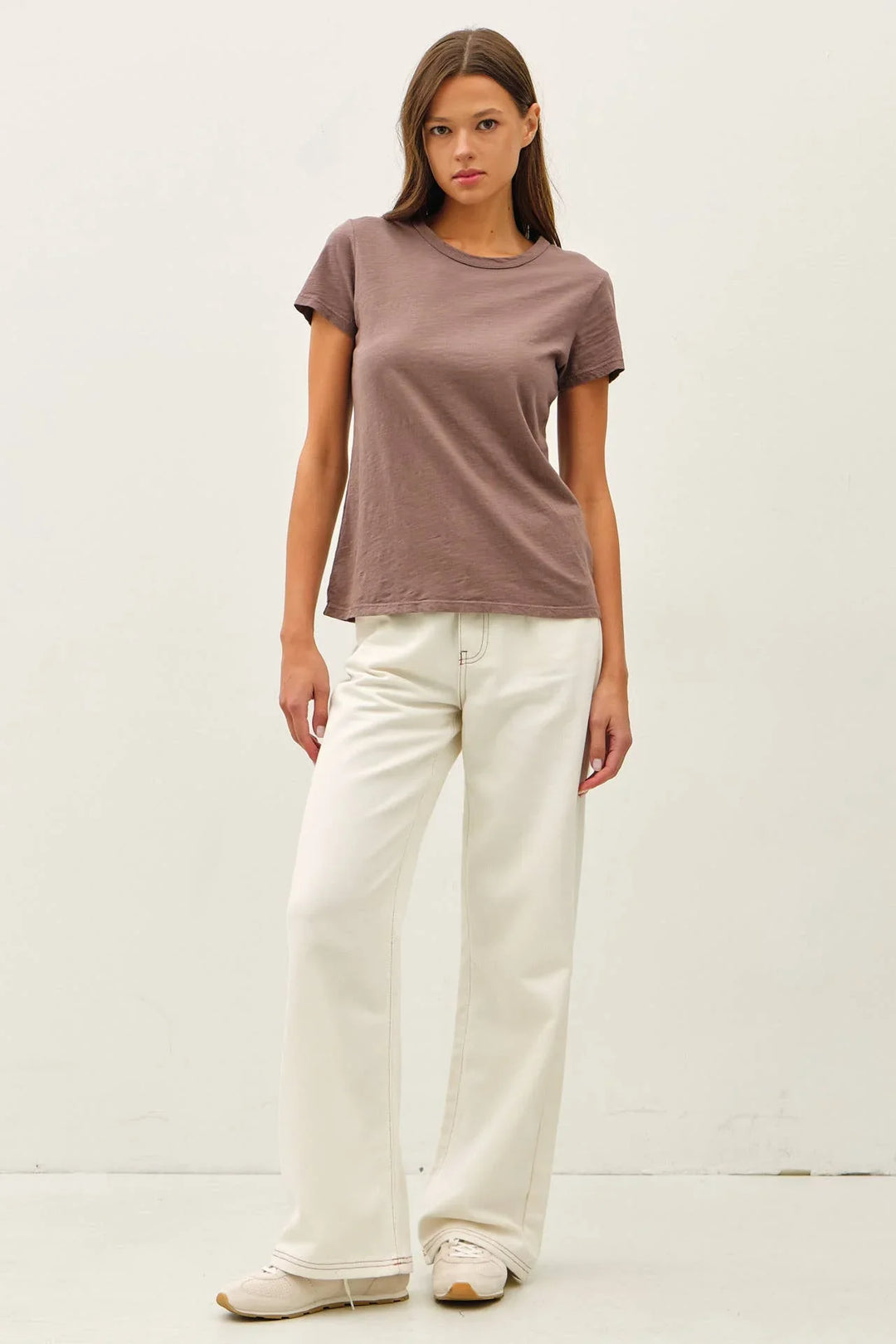 NEW COLOR-GARMENT DYED COTTON SLUB TEE