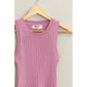 Women's Sleeveless - Essentials Ribbed Tank Top - PINK - Cultured Cloths Apparel