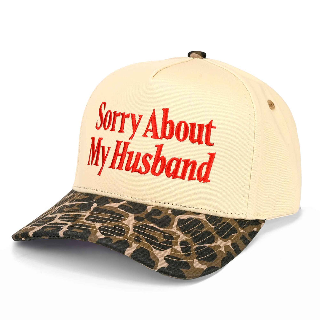 Hats - TCM0153 Sorry About My Husband Trucker Hat - - Cultured Cloths Apparel