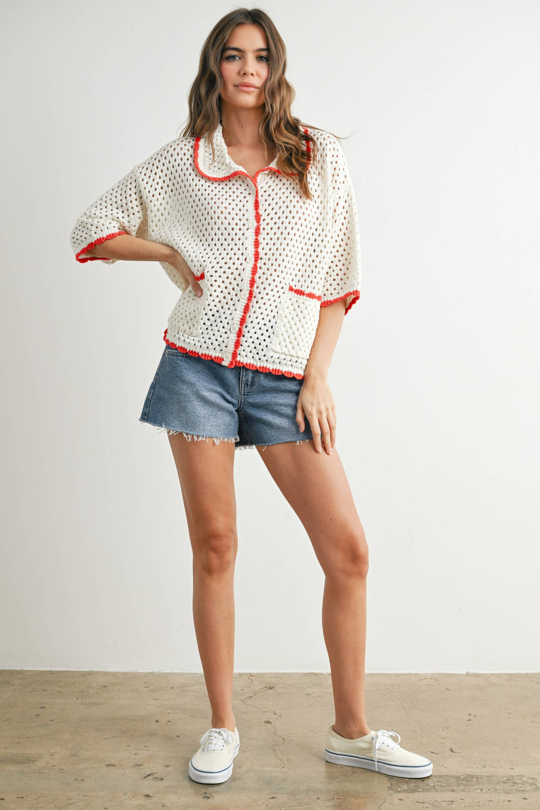 Urban Vibe Crochet Sweater Top