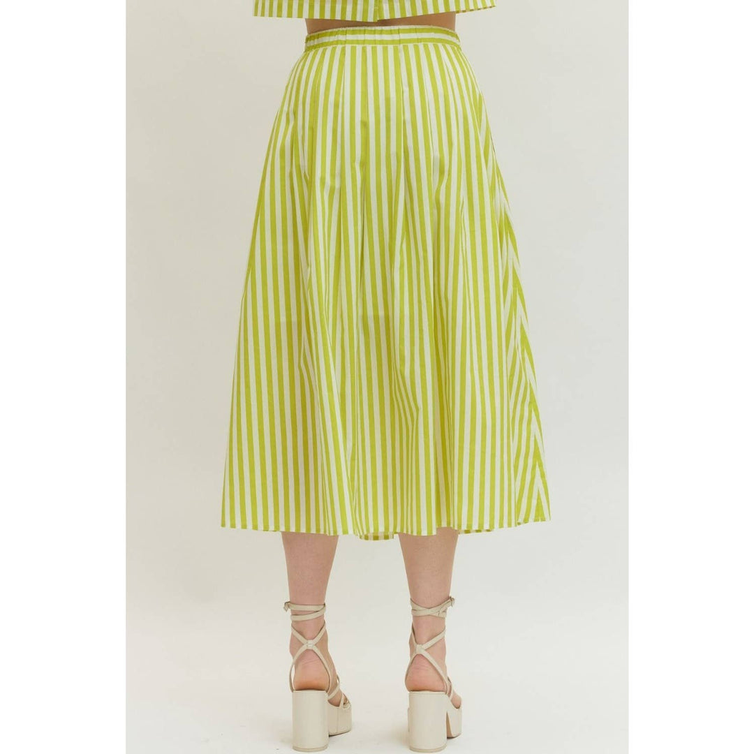 Women's Skirts - Striped midi skirt - - Cultured Cloths Apparel