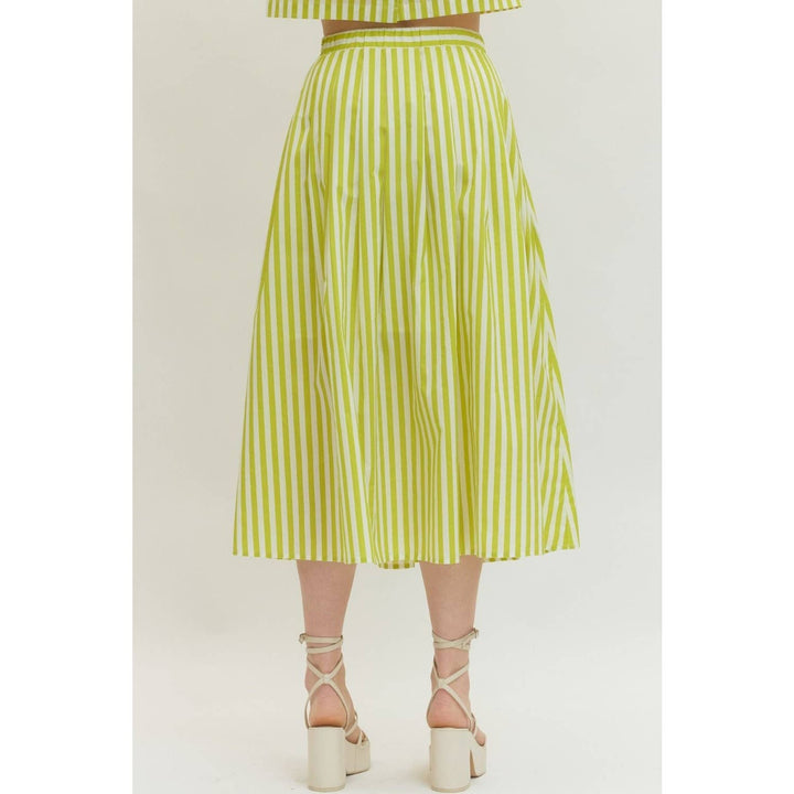 Women's Skirts - Striped midi skirt - - Cultured Cloths Apparel
