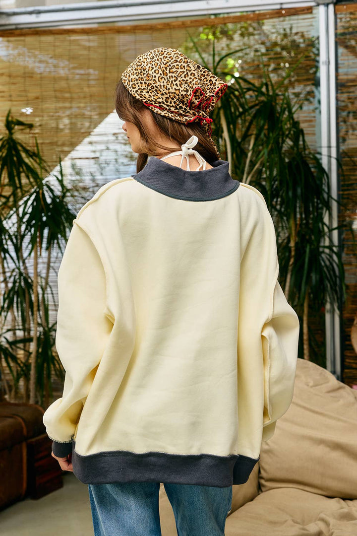 Saved by Grace Puff Print Sweatshirt