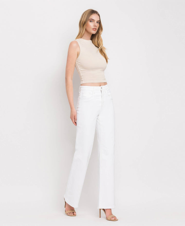 Denim - 90'S VINTAGE TUMMY CONTROL SUPER HIGH RISE FLARE JEANS - - Cultured Cloths Apparel