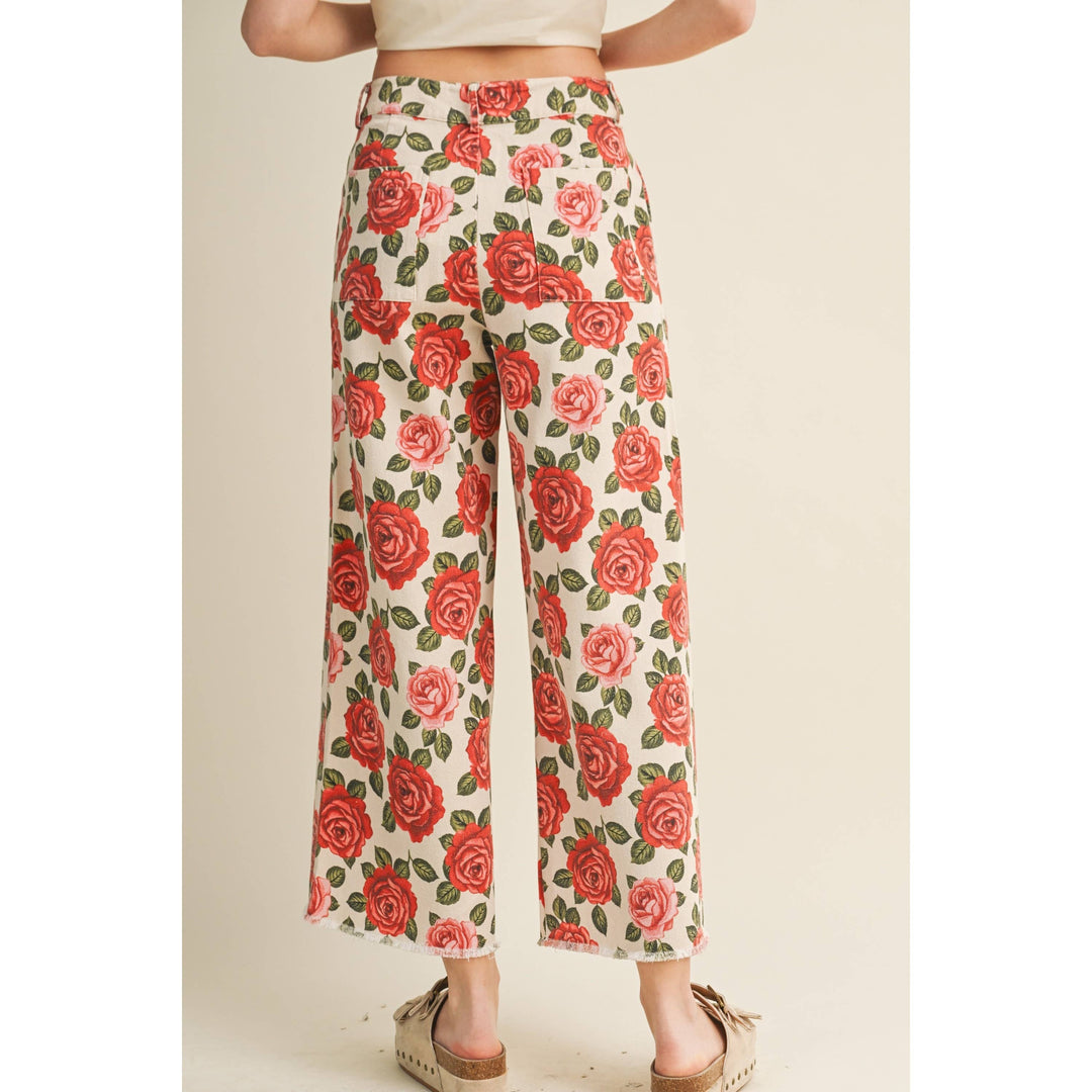 Pants - Rose Garden Heirloom Romance Tailored Pants - - Cultured Cloths Apparel