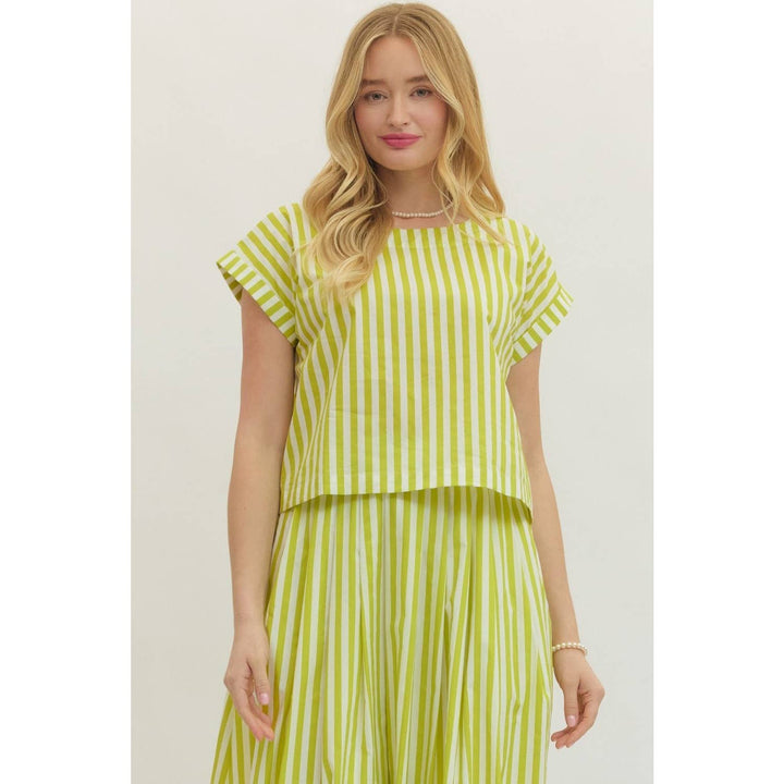 Women's Short Sleeve - Striped short sleeve top - - Cultured Cloths Apparel