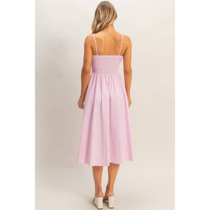 Striped Spaghetti Strap Dress
