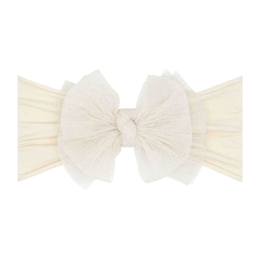 Accessories - Baby Bling® Tulle FAB® soft nylon headband with tulle bow - - Cultured Cloths Apparel