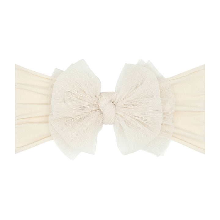 Accessories - Baby Bling® Tulle FAB® soft nylon headband with tulle bow - - Cultured Cloths Apparel