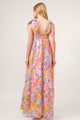 Women's Dresses - And The Why Full Size Printed Tie Shoulder Tiered Maxi Dress -  - Cultured Cloths Apparel