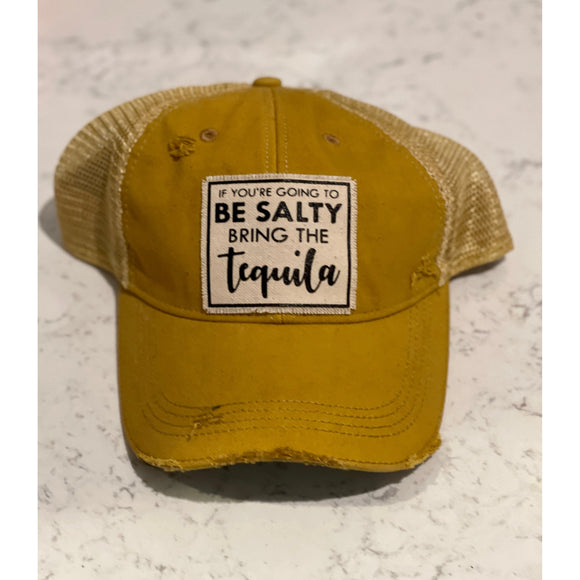 Accessories, Hats - If You'Re Going To Be Salty Bring.... Distressed Trucker Cap -  - Cultured Cloths Apparel