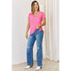 Women's Short Sleeve - Zenana V-Neck Short Sleeve Slit T-Shirt -  - Cultured Cloths Apparel