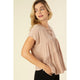 Women's Short Sleeve - A line tiered blouse -  - Cultured Cloths Apparel