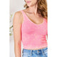 Women's Sleeveless - Zenana Washed Ribbed Cropped Tank -  - Cultured Cloths Apparel