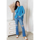 Women's Long Sleeve - Zenana Center Seam Waffle-Knit Top -  - Cultured Cloths Apparel