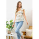 Women's Short Sleeve - Square Neck Floral Top -  - Cultured Cloths Apparel