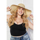 Accessories, Hats - Justin Taylor Palm Leaf Straw Sun Hat - Cream - Cultured Cloths Apparel