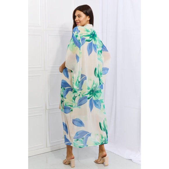 Outerwear - OneTheLand Colorful Minds Floral Kimono -  - Cultured Cloths Apparel