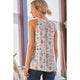 Women's Sleeveless - Life of the Party Fun Embroidered Sleeveless Top -  - Cultured Cloths Apparel