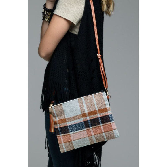 Accessories, Bags - Buffalo Print Detachable Strap Crossbody Bag -  - Cultured Cloths Apparel