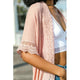 Outerwear - Scallop Lace Trim Kimono -  - Cultured Cloths Apparel