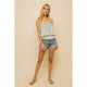 Women's Sleeveless - Crochet Lace Plunging Neck Sleeveless Strap Tank Top -  - Cultured Cloths Apparel
