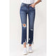 Denim - Lovervet Jackie Full Size High Rise Crop Straight Leg Jeans - Medium - Cultured Cloths Apparel