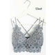 Bralettes - Beautiful Crochet Lace Bralette - Sleet - Cultured Cloths Apparel