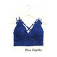 Bralettes - Beautiful Crochet Lace Bralette - Blue Depths - Cultured Cloths Apparel
