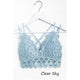Bralettes - Beautiful Crochet Lace Bralette - Clear Sky - Cultured Cloths Apparel