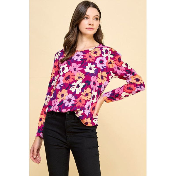 Women's Long Sleeve - Brighten Your Day Floral Long Sleeve -  - Cultured Cloths Apparel