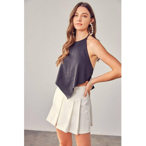 Women's Sleeveless - OPEN BACK TIE BOW TOP -  - Cultured Cloths Apparel