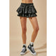 Women's Skirts - It's a Party Ruffle Tiered Skort - Black - Cultured Cloths Apparel