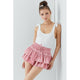 Women's Skirts - It's a Party Ruffle Tiered Skort - Ballet Pink - Cultured Cloths Apparel