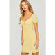 Women's Dresses - Hello Yellow Woven Mini Dress -  - Cultured Cloths Apparel