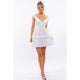 Women's Dresses - Cap Sleeve Ruffle Mini Dress -  - Cultured Cloths Apparel