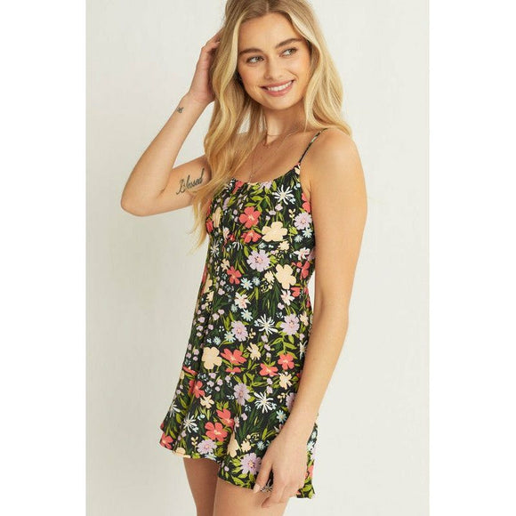 Women's Rompers - Tropical Days Woven Empire Waist Romper -  - Cultured Cloths Apparel