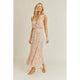 Women's Dresses - Pink Vanilla Lace Up Front Maxi Dress -  - Cultured Cloths Apparel