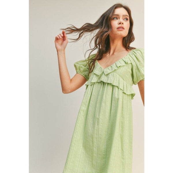 Women's Dresses - Feelin' Fancy Ruffle Mini Dress -  - Cultured Cloths Apparel