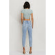 Denim - SneakPeek High Rise Cropped Slim Straight Denim Jeans -  - Cultured Cloths Apparel