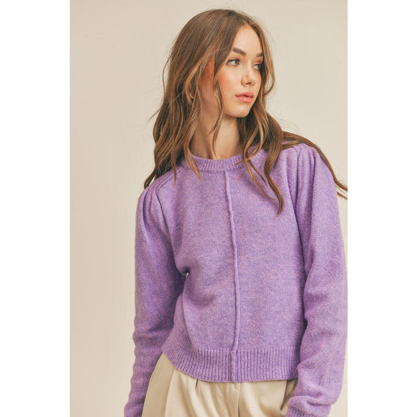 Women's Sweaters - Simple Yet Cute Soft Sweater - Electric Orchid - Cultured Cloths Apparel