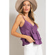 Women's Sleeveless - V Neck Ruffled Sleeveless Tank Top -  - Cultured Cloths Apparel