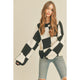 Women's Sweaters - All Checkered Up! Sweater - Black - Cultured Cloths Apparel