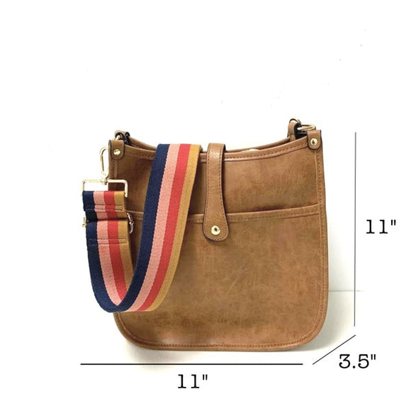 Accessories, Bags - Emmy Courier Cream - Choose Your Strap - Rosie Stripe - Cultured Cloths Apparel