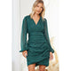 Women's Dresses - Solid Satin Mini Dress -  - Cultured Cloths Apparel