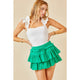 Women's Skirts - Flounce Gauze Mini Skort -  - Cultured Cloths Apparel